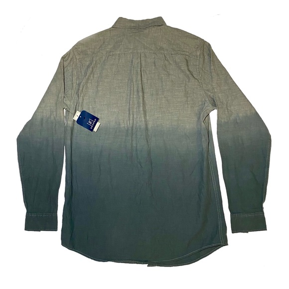 NWT George Men’s Slim Fit Dip Dye Woven Shirt Size M(38-40) - Picture 2 of 7
